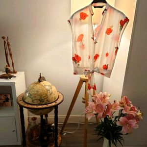 ⚡2/$30⚡Zara Sleeveless Floral Top